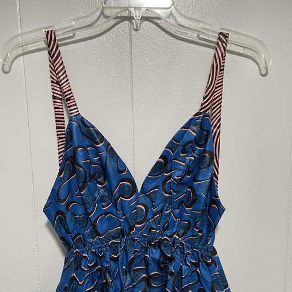 Mangishi Doll Lolita Backless Tiered Maxi Dress 8 Zambia Africa Mixed Pattern - Picture 9 of 9